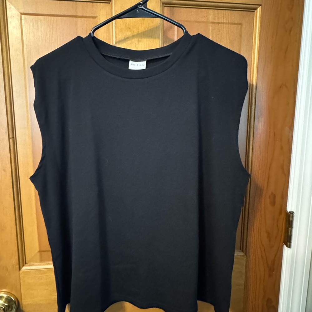 Zara Black Muscle Tee